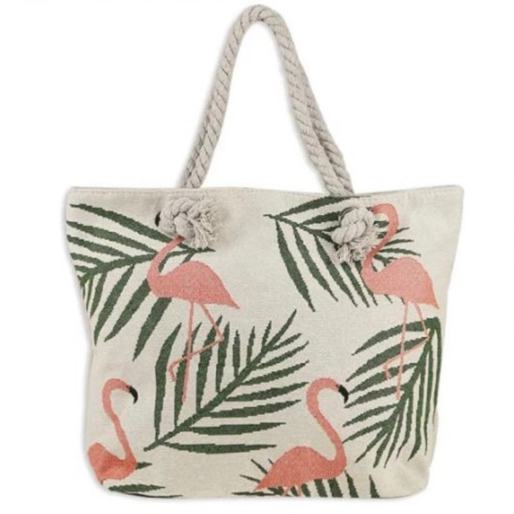 Flamingo Beach Tote Bag